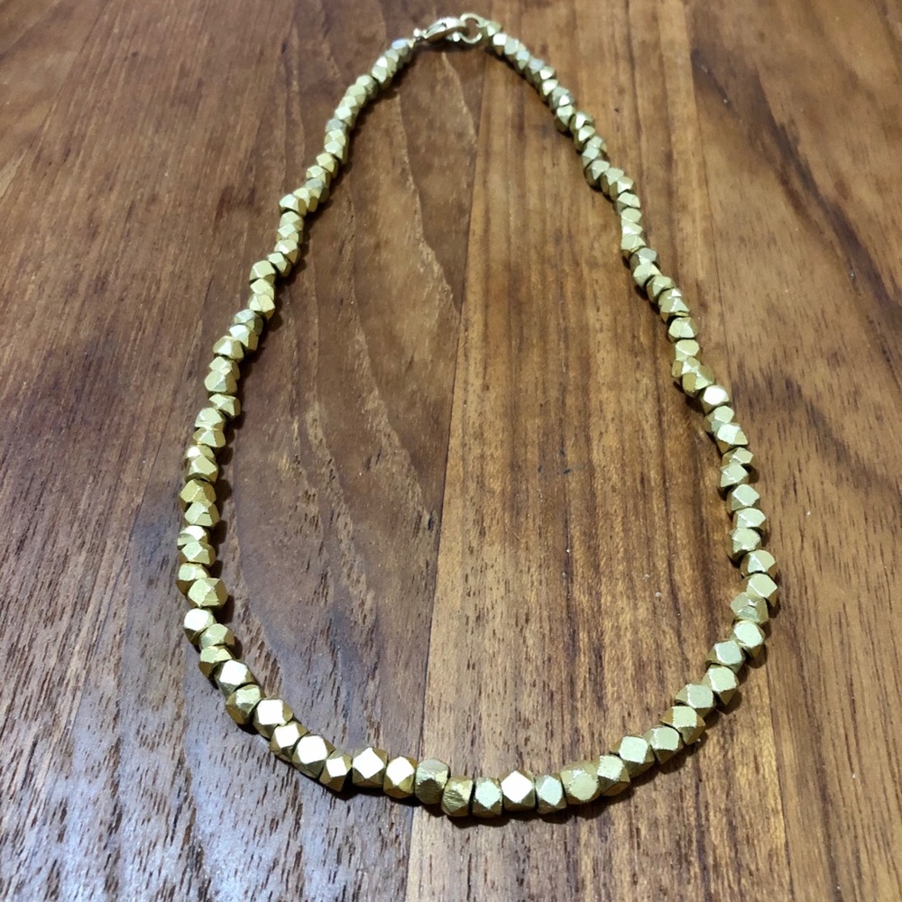Chunky Geometric Gold Choker
